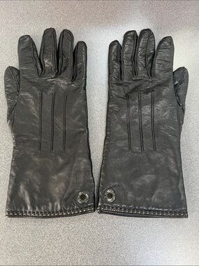 Coach Women’s Black Leather Gloves